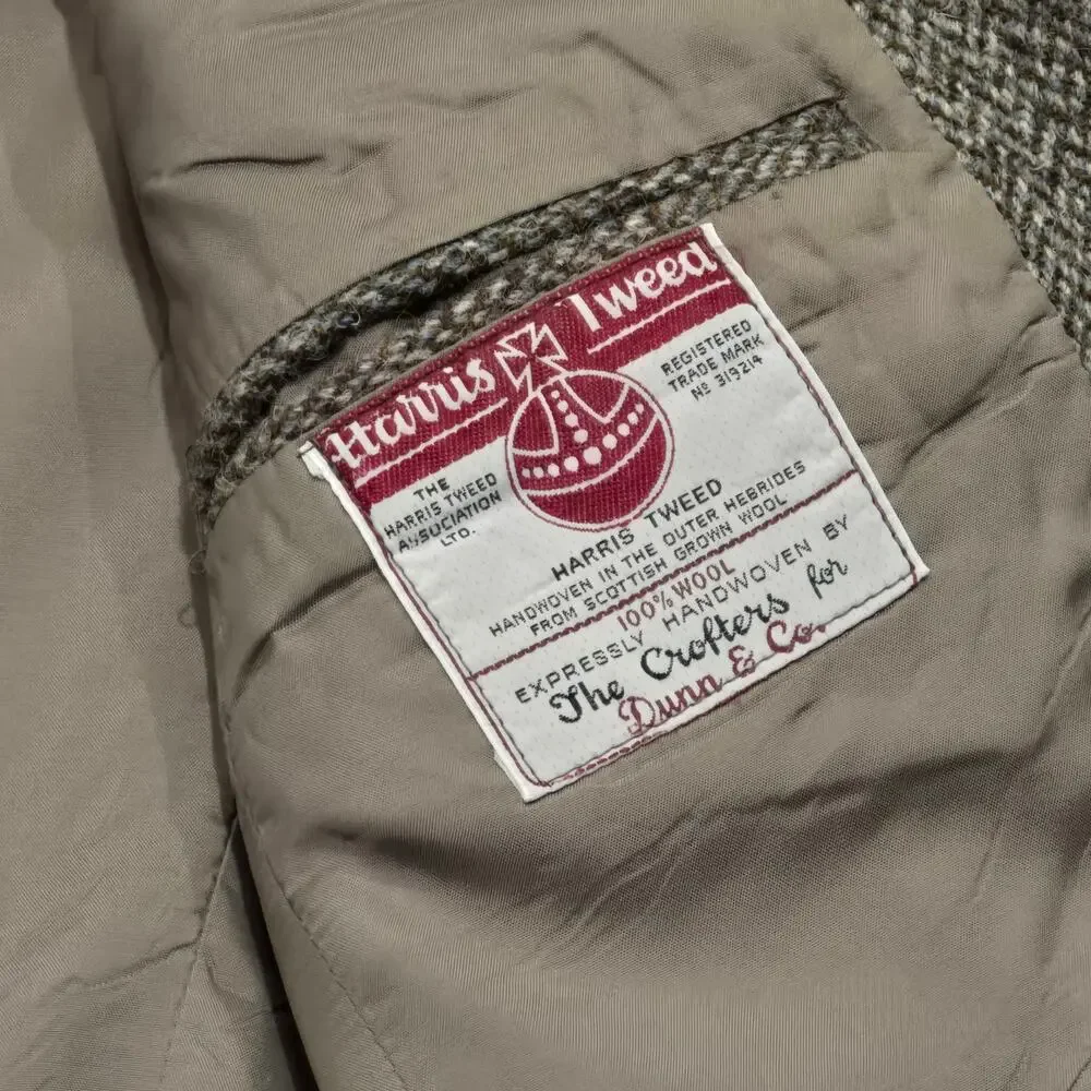 Harris Tweed for Dunn & Co 100% Wool Sport Coat Blazer Jacket Coat